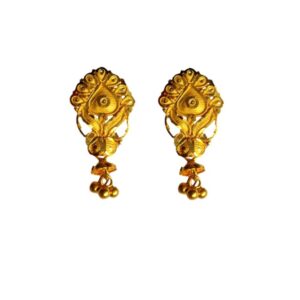 Solid 22K/18K/14K Fine Gold Certified Stamped Multiple Beads Design Earring