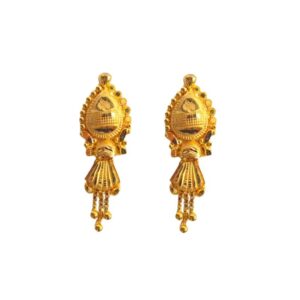 Solid 22K/18K/14K Fine Gold Certified Stamped Unique Design Earring