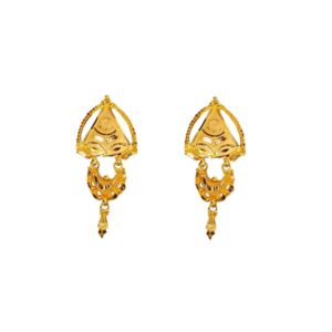 Solid 22K/18K/14K Fine Gold Certified Stamped Elegant Design Earring