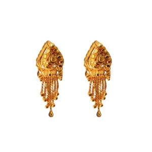 Solid 22K/18K/14K Fine Gold Certified Stamped Multiple Chains Design Earring