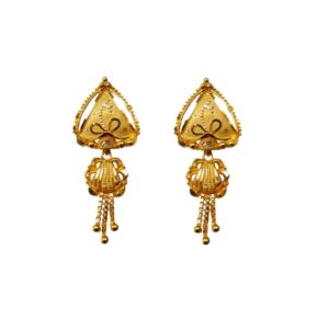 Solid 22K/18K/14K Fine Gold Certified Stamped Beautiful Design Earring