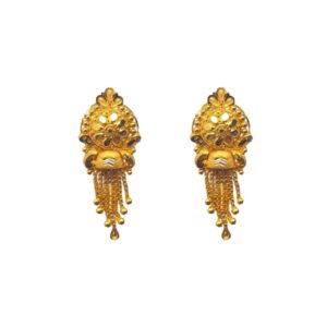Solid 22K/18K/14K Fine Gold Certified Stamped Hanging Chains Design Earring