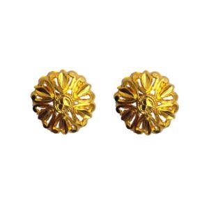 Solid 22K/18K/14K Fine Gold Certified Stamped Classy Round Design Earring