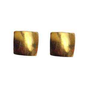 Solid 22K/18K/14K Fine Gold Certified Stamped Plane Square Design Earring