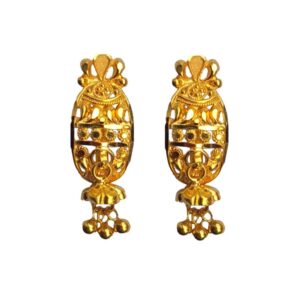 Solid 22K/18K/14K Fine Gold Certified Stamped Classy Design Earring