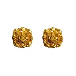 Solid 22K/18K/14K Fine Gold Certified Stamped Beautiful Round Design Earring