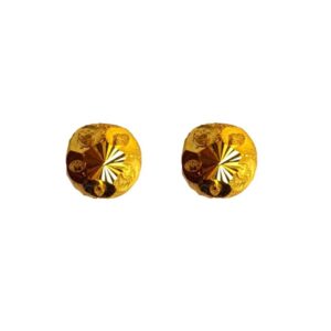 Solid 22K/18K/14K Fine Gold Certified Stamped Stunning Round Design Earring
