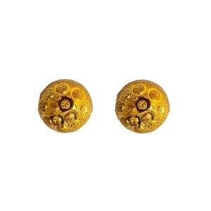 Solid 22K/18K/14K Fine Gold Certified Stamped Elegant Round Design Earring