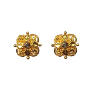 Solid 22K/18K/14K Fine Gold Certified Stamped Unique Square Design Earring