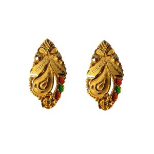 Solid 22K/18K/14K Fine Gold Certified Stamped Unique Design Earring