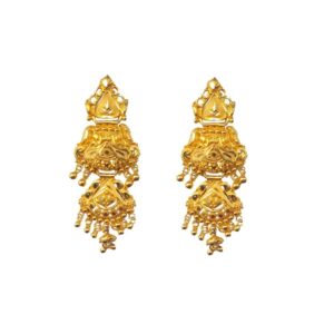 Solid 22K/18K/14K Fine Gold Certified Stamped Beautiful Dangles Design Earring