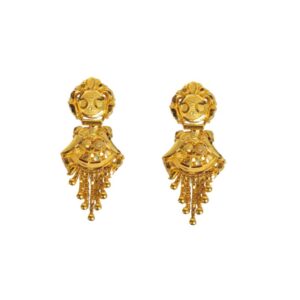 Solid 22K/18K/14K Fine Gold Certified Stamped Multiple Chain Design Earring