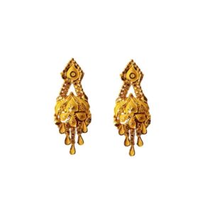 Solid 22K/18K/14K Fine Gold Certified Stamped Multiple Chain Design Earring