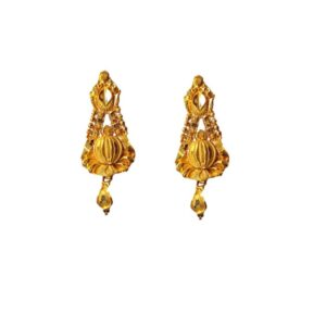 Solid 22K/18K/14K Fine Gold Certified Stamped Stunning Abstract Design Earring