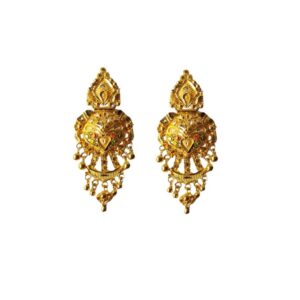 Solid 22K/18K/14K Fine Gold Certified Stamped Stunning Carved Design Earring