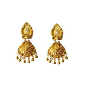 Solid 22K/18K/14K Fine Gold Certified Stamped Beautiful Abstract Design Earring