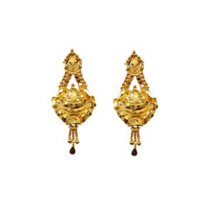 Solid 22K/18K/14K Fine Gold Certified Stamped Adorable Dangles Design Earring