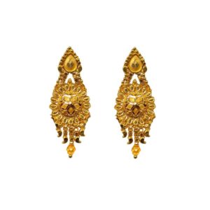 Solid 22K/18K/14K Fine Gold Certified Stamped Beauteous Design Earring