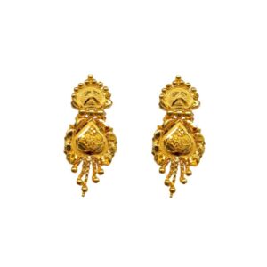 Solid 22K/18K/14K Fine Gold Certified Stamped Classy Abstract Design Earring