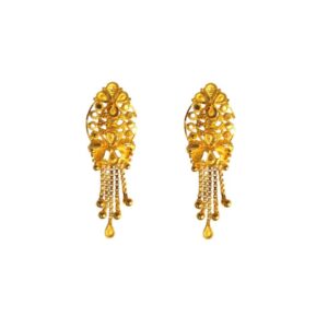 Solid 22K/18K/14K Fine Gold Certified Stamped Multiple Chain Design Earring