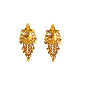 Solid 22K/18K/14K Fine Gold Certified Stamped Classy Broad Design Earring