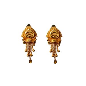 Solid 22K/18K/14K Fine Gold Certified Stamped Classy Abstract Design Earring