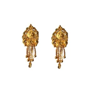 Solid 22K/18K/14K Fine Gold Certified Stamped Beautiful Broad Design Earring