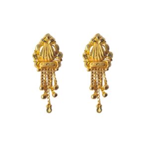 Solid 22K/18K/14K Fine Gold Certified Stamped Elegant Abstract Design Earring