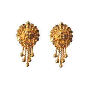 Solid 22K/18K/14K Fine Gold Certified Stamped Elegant Abstract Design Earring