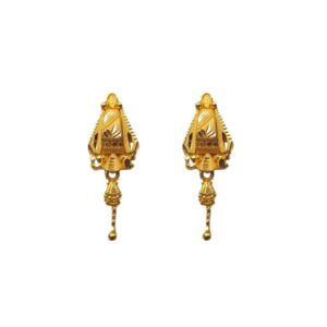 Solid 22K/18K/14K Fine Gold Certified Stamped Beauteous Abstract Design Earring