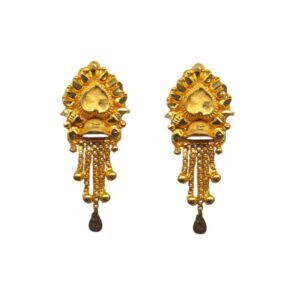 Solid 22K/18K/14K Fine Gold Certified Stamped Beauteous Abstract Design Earring