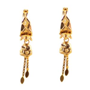 Solid 22K/18K/14K Fine Gold Certified Stamped Gorgeous Lengthy Thin Design Earring