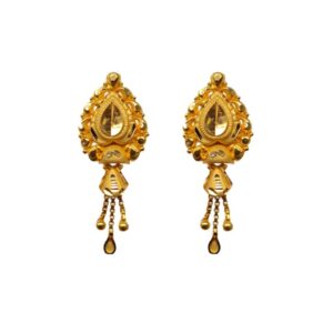 Solid 22K/18K/14K Fine Gold Certified Stamped Beautiful Dangles Design Earring