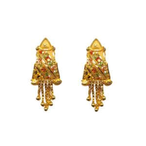 Solid 22K/18K/14K Fine Gold Certified Stamped Stunning Carved Design Earring