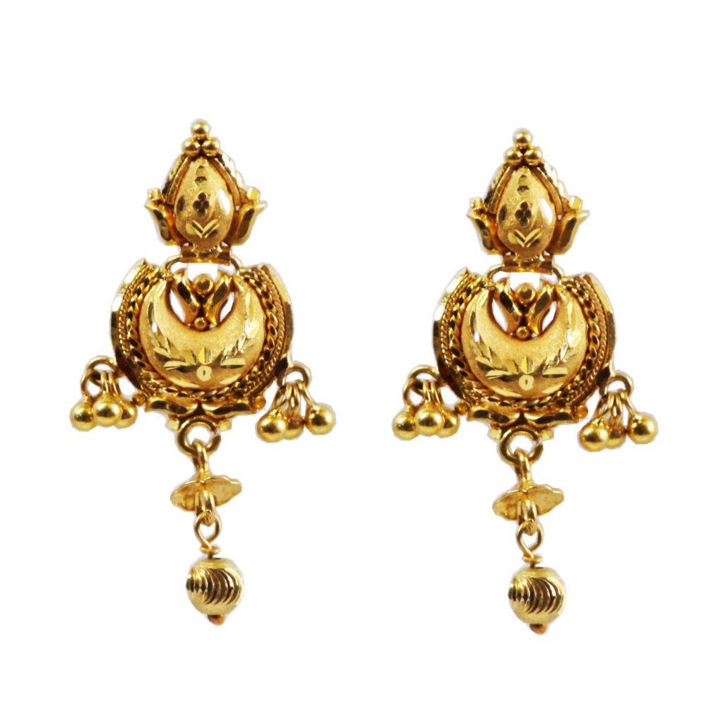 Solid 22K/18K/14K Fine Gold Certified Stamped Beautiful Lengthy Design Earring
