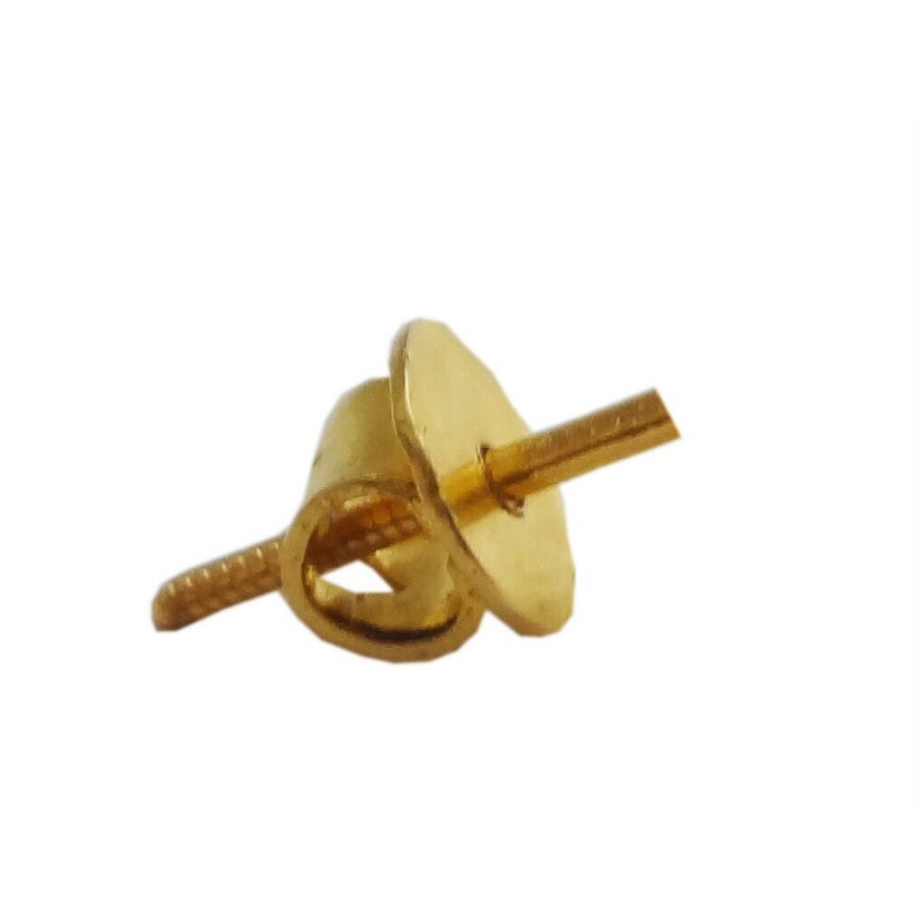 Solid 22K/18K/14K Fine Gold Certified Stamped Triangle Design Earring