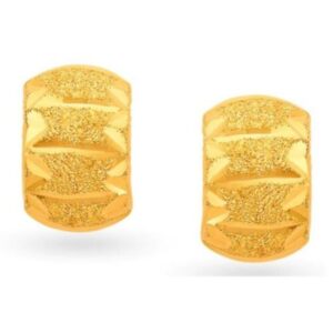 Solid 22K/18K/14K Fine Gold Certified Stamped Unique Broad Basket Design Earring