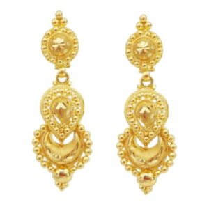Solid 22K/18K/14K Fine Gold Certified Stamped Magnificent Lengthy Design Earring