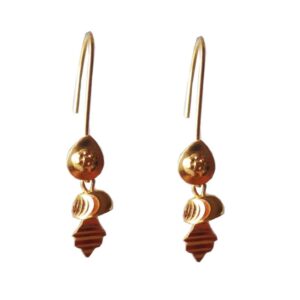 Solid 22K/18K/14K Fine Gold Certified Stamped Beautiful Fish hook Design Earring