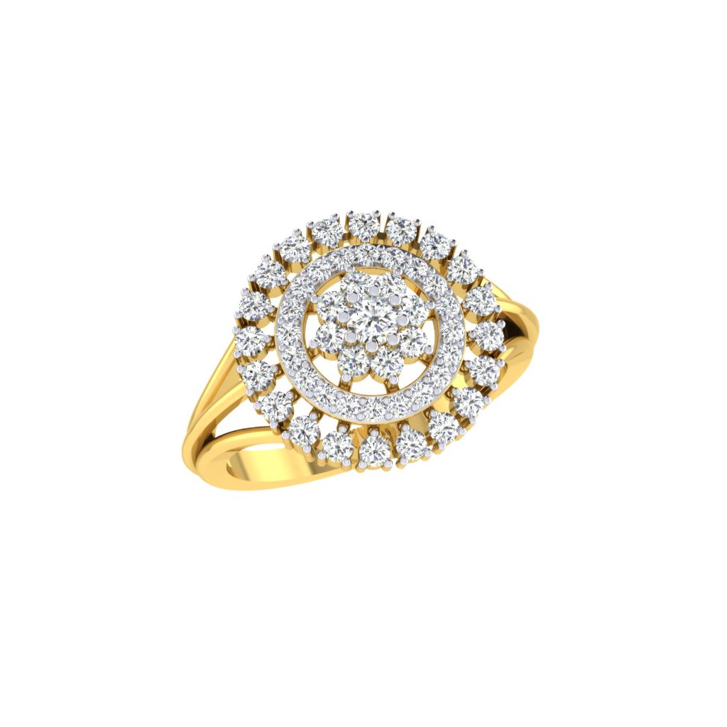Solid 22K/18K/14K Fine Gold Certified Stamped Beautiful CZ Design Women's Ring