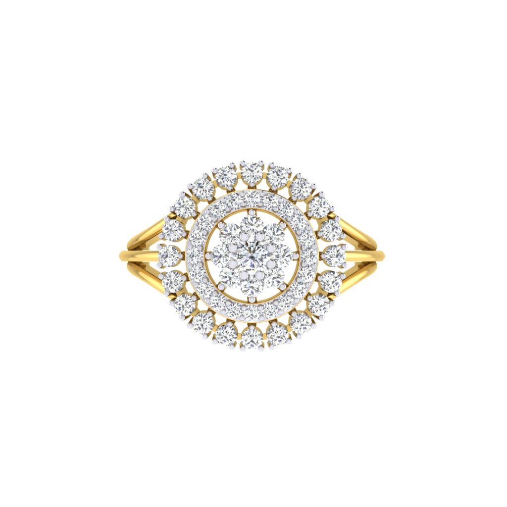 Solid 22K/18K/14K Fine Gold Certified Stamped Beautiful CZ Design Women's Ring