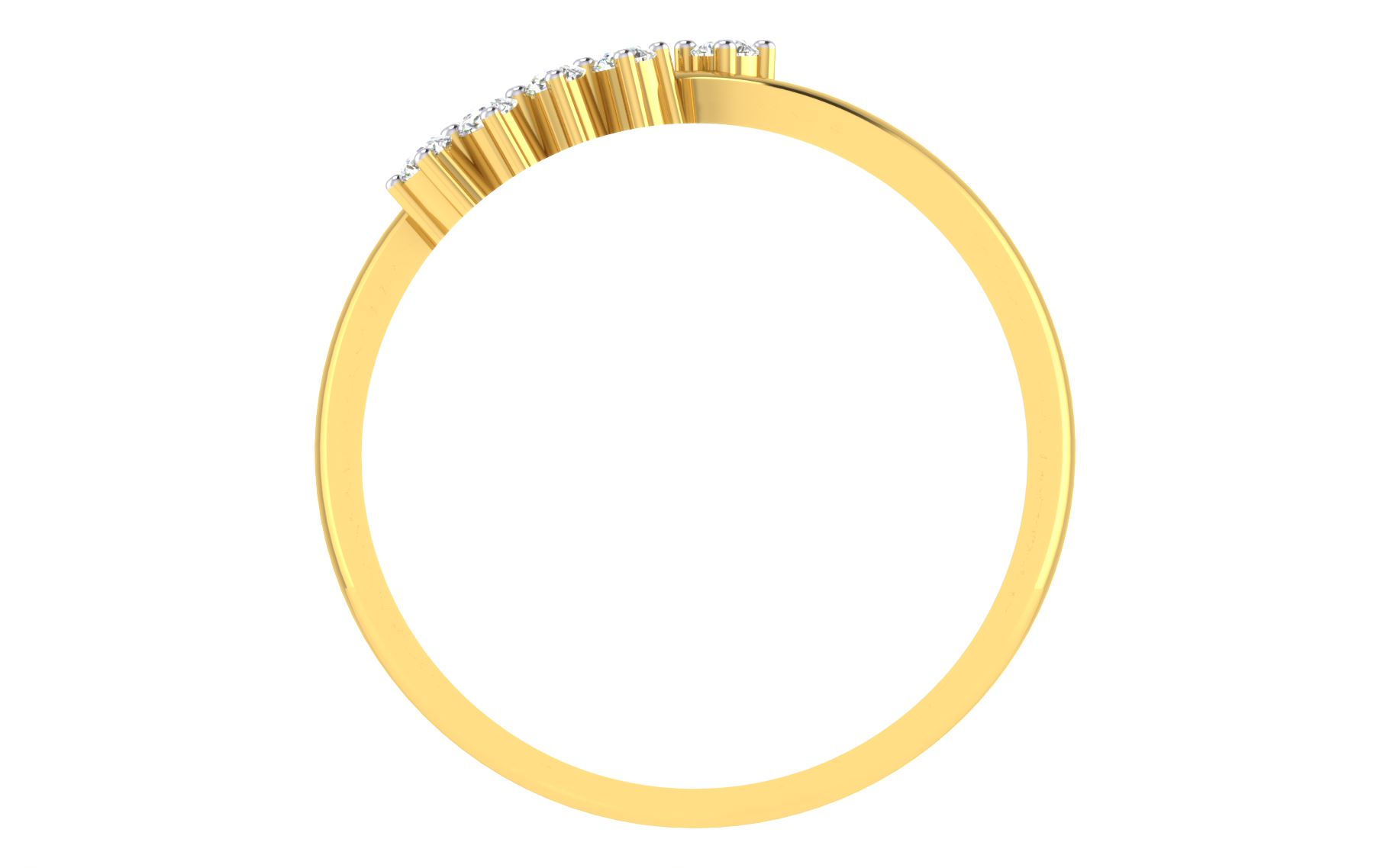 Solid 22K/18K/14K Fine Gold Certified Stamped Classy CZ Design Women's Ring