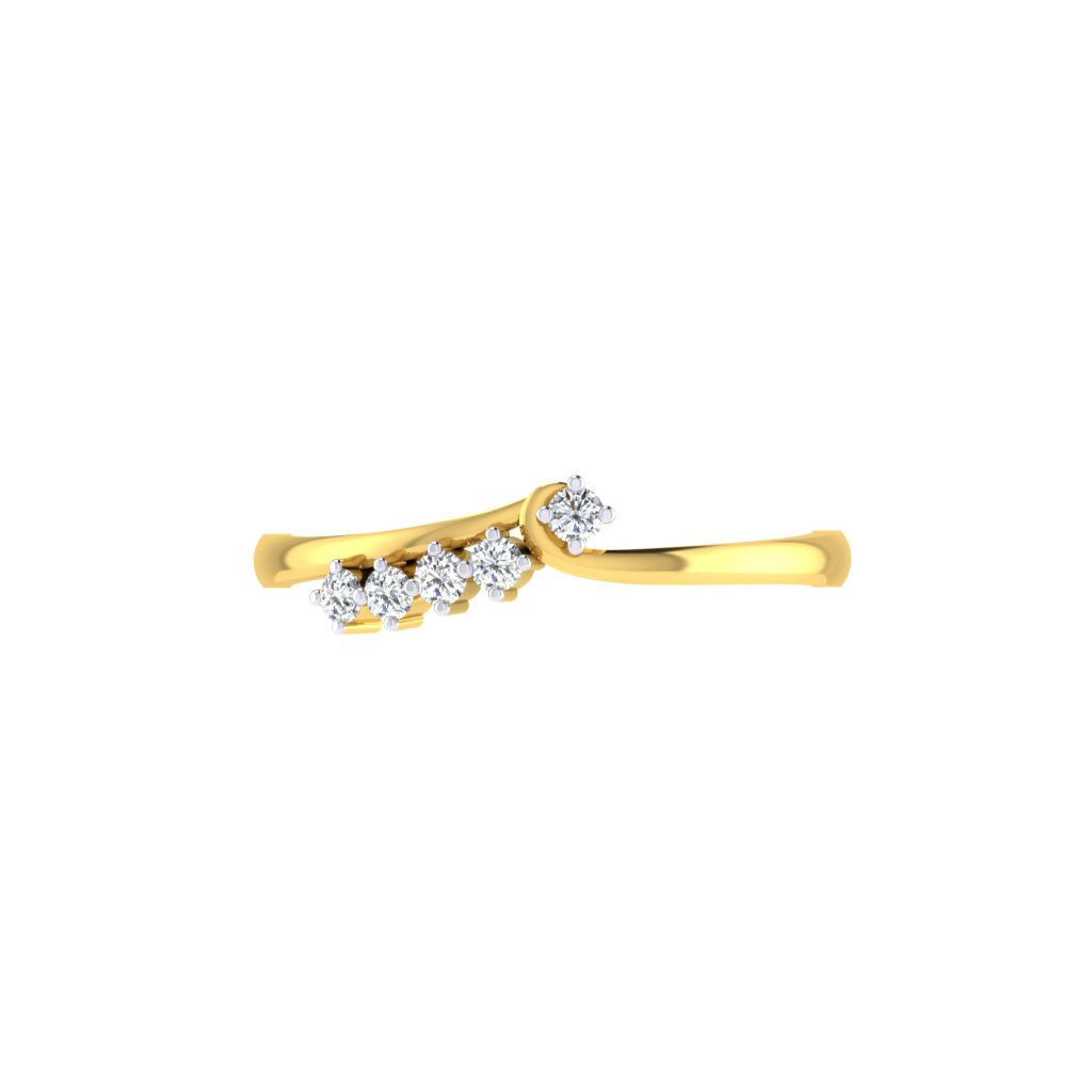 Solid 22K/18K/14K Fine Gold Certified Stamped Classy CZ Design Women's Ring