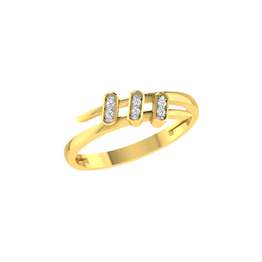 Solid 22K/18K/14K Fine Gold Certified Stamped Magnificient CZ Design Women's Ring