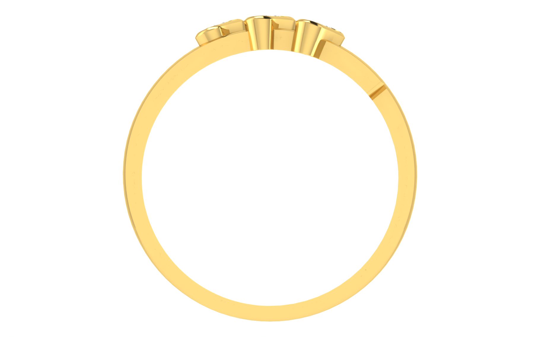 Solid 22K/18K/14K Fine Gold Certified Stamped Magnificient CZ Design Women's Ring