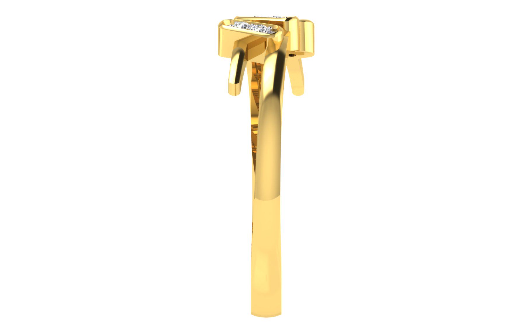 Solid 22K/18K/14K Fine Gold Certified Stamped Magnificient CZ Design Women's Ring