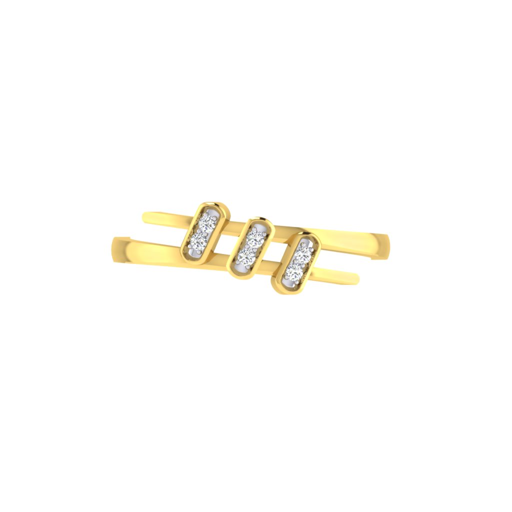 Solid 22K/18K/14K Fine Gold Certified Stamped Magnificient CZ Design Women's Ring