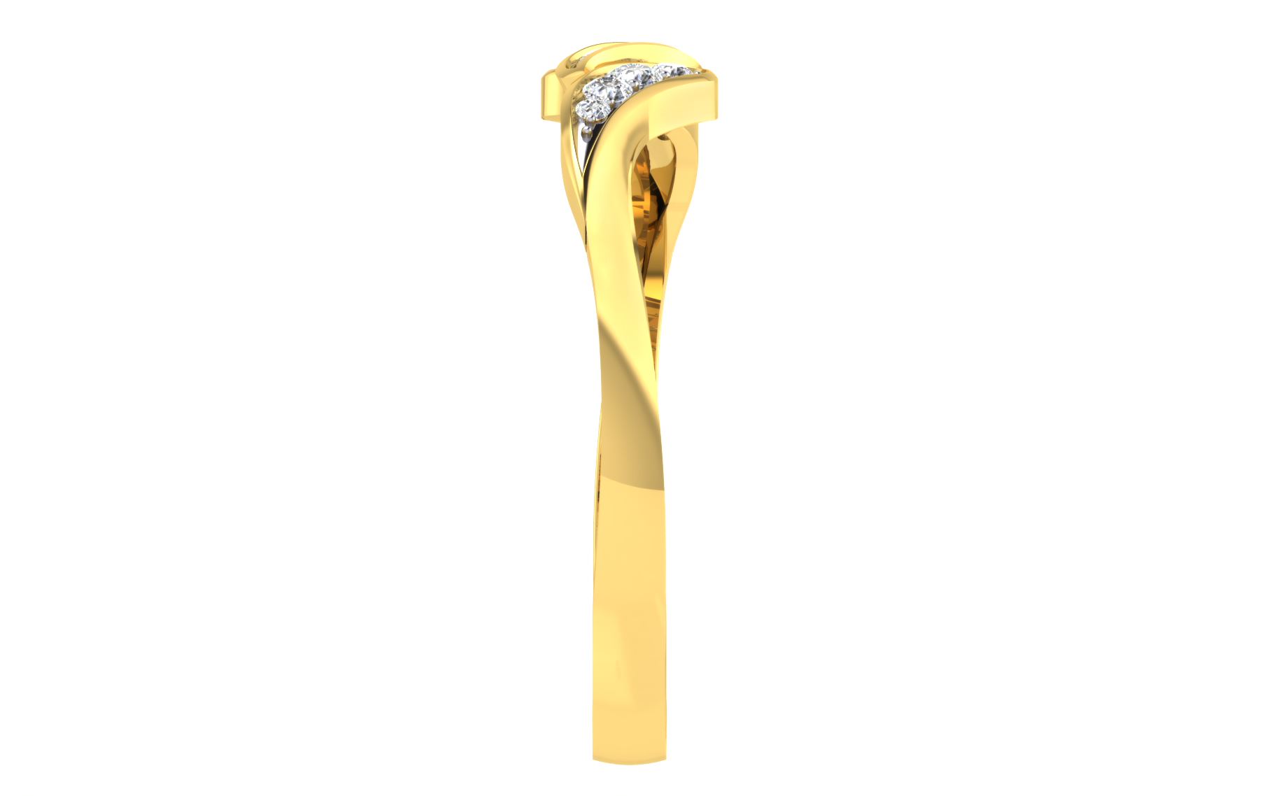 Solid 22K/18K/14K Fine Gold Certified Stamped Carved CZ Design Women's Ring
