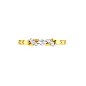 Solid 22K/18K/14K Fine Gold Certified Stamped Bold CZ Design Women's Ring