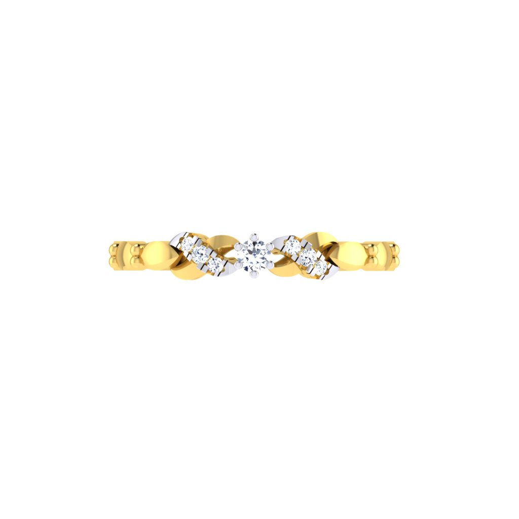 Solid 22K/18K/14K Fine Gold Certified Stamped Bold CZ Design Women's Ring